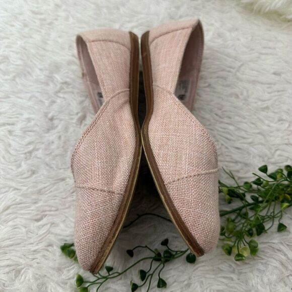 TOMS Women's Jutti Neat Slip-On Comfy Ortholite Flats Almond Toe in pink sz 11 - Picture 4 of 8